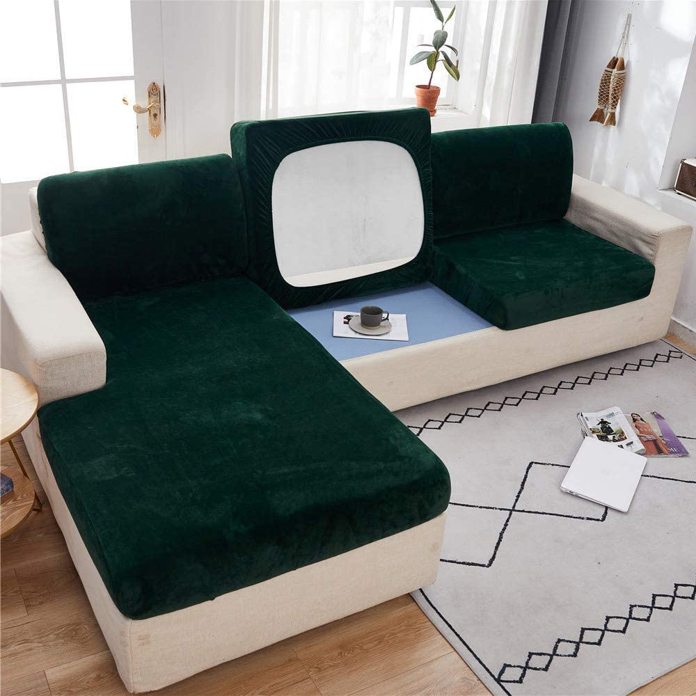 Velvet Sofa Cushion Cover Back/Chaise