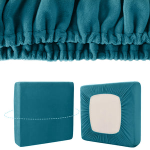 Velvet Sofa Cushion Cover 1/2/3/4 Seats