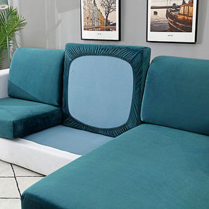 Velvet Sofa Cushion Cover 1/2/3/4 Seats
