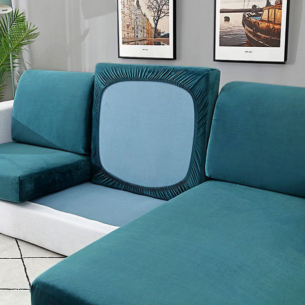 Velvet Sofa Cushion Cover 1/2/3/4 Seats