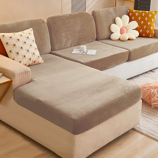 Velvet Sofa Cushion Cover Back/Chaise