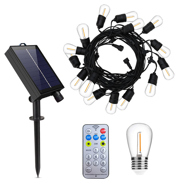 E27 Solar Festoon Light 15LED 15M