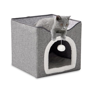 Double Layer Foldable Cat Bed