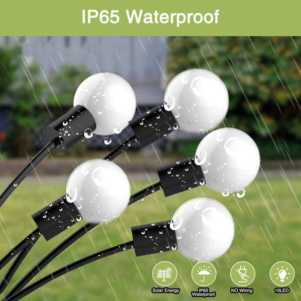 10 LED Solar Firefly Light Festivals