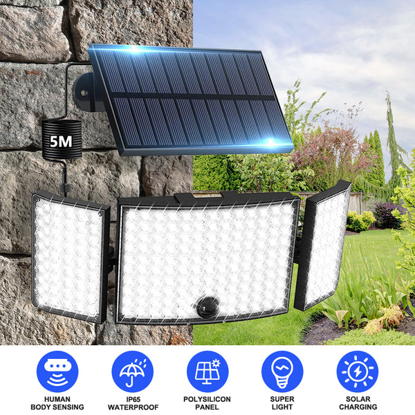 234 LED Solar Sensor Wall Split Light