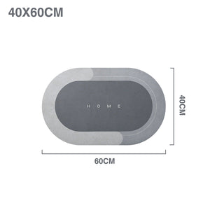 Super Absorbent Floor Mat Oval