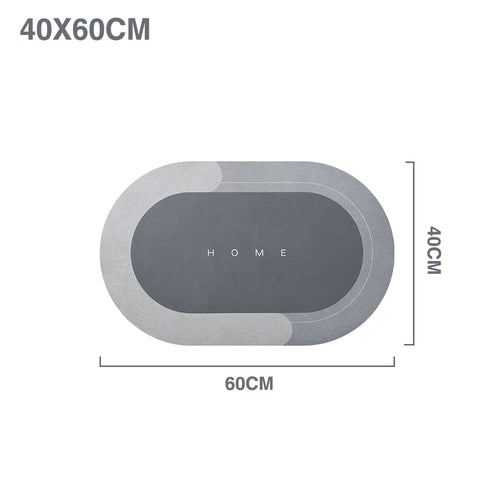 Super Absorbent Floor Mat Oval