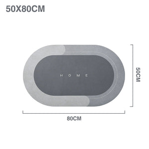 Super Absorbent Floor Mat Oval