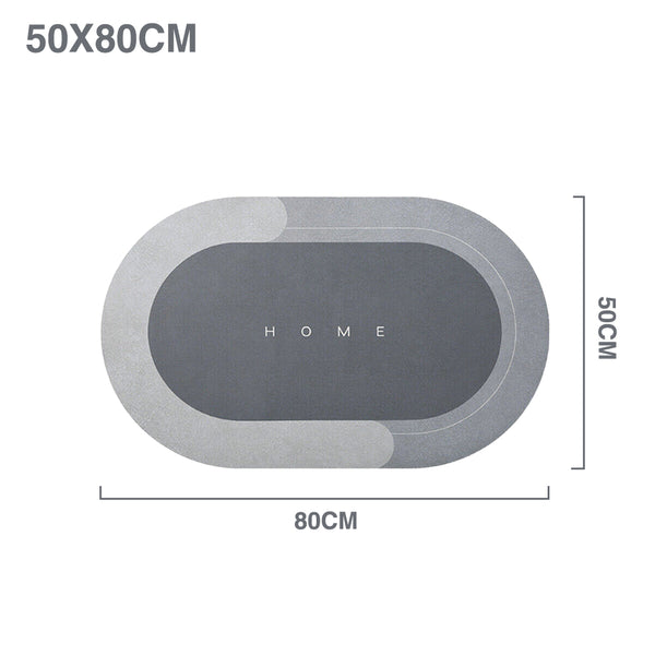 Super Absorbent Floor Mat Oval