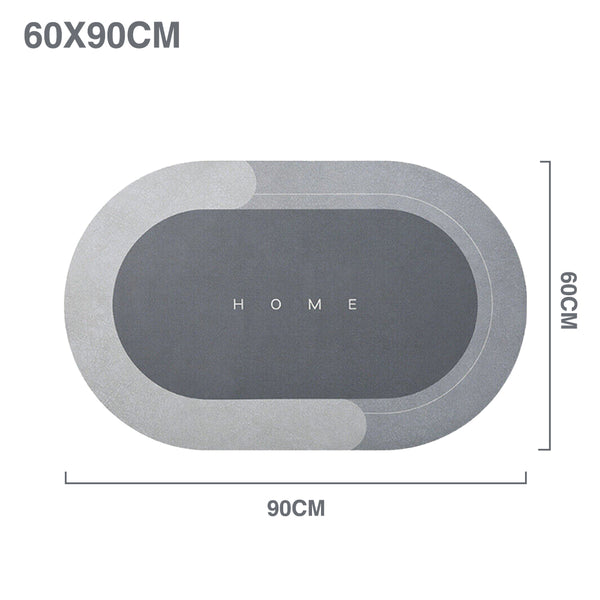 Super Absorbent Floor Mat Oval