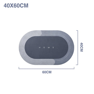 Super Absorbent Floor Mat Oval