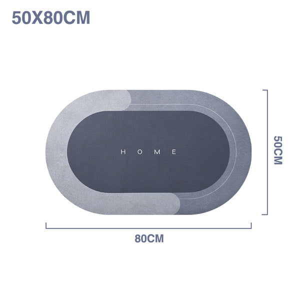 Super Absorbent Floor Mat Oval