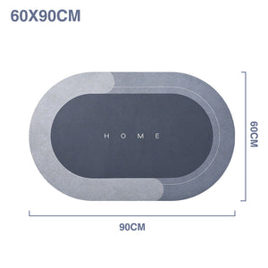 Super Absorbent Floor Mat Oval