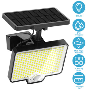 294 LED Solar Sensor Wall Split Light