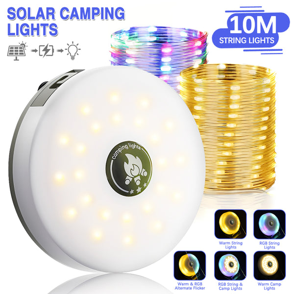 Solar Camping String Lights Festivals