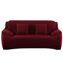 Solid Sofa Cover 2 Seats