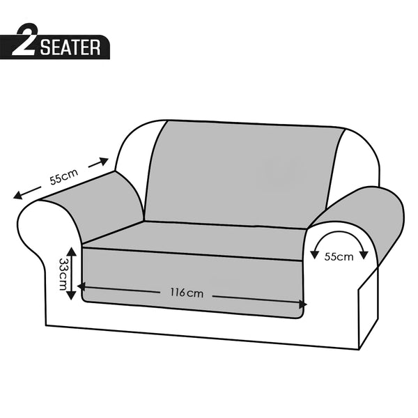 Water Repellent Sofa Cover 2 Seats
