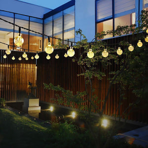 Warm White Solar Globe String Lights Festivals