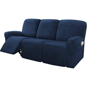 Velvet Recliner Chair Covers 1/2/3 Seats