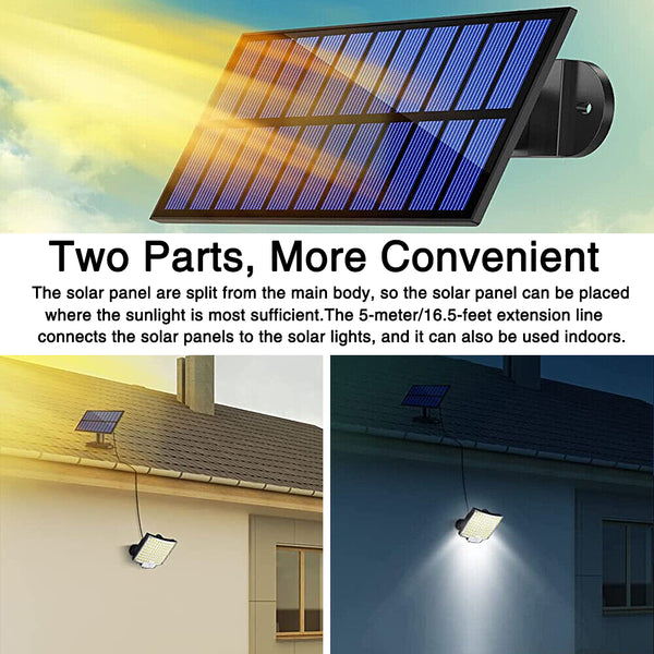106 LED Solar Sensor Wall Split Light