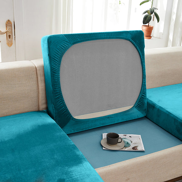 Velvet Sofa Cushion Cover 1/2/3/4 Seats