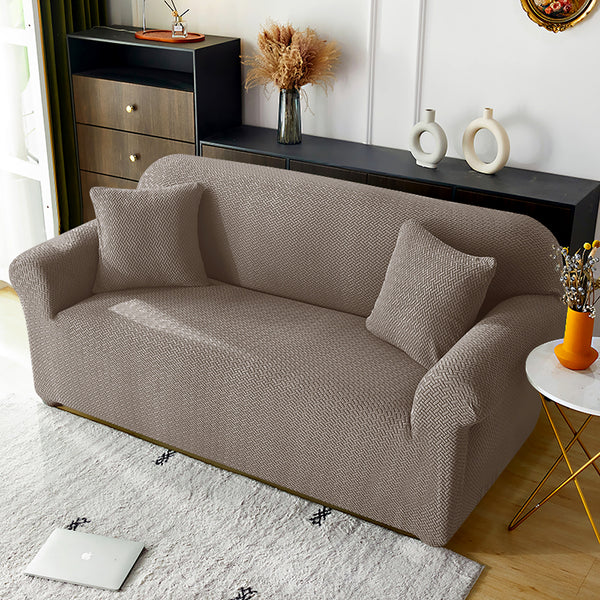 Knitted Twill Sofa Cover 1/2/3/4 Seats