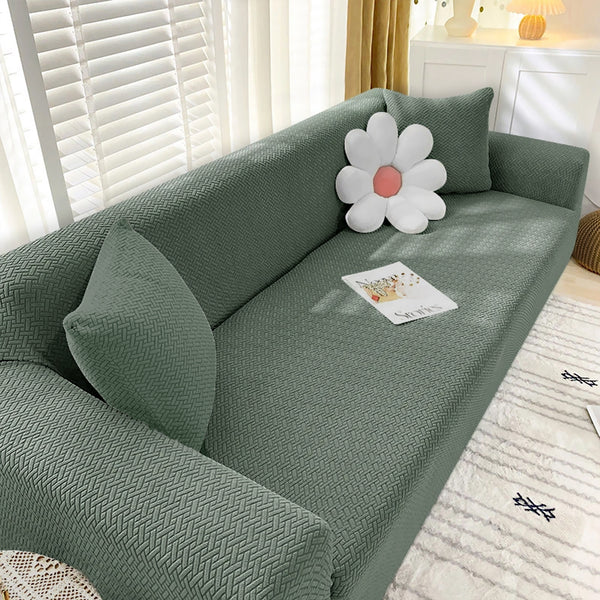 Knitted Twill Sofa Cover 1/2/3/4 Seats