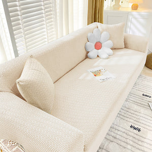 Knitted Twill Sofa Cover 1/2/3/4 Seats